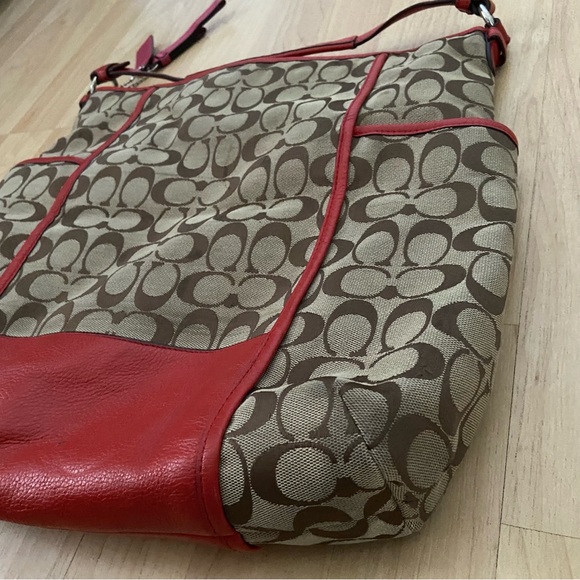 COACH Signature Jacquard Park Hobo Bag Large no body strap Y2K - Picture 7 of 12